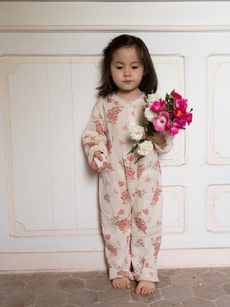 girl's tea party jumpsuit